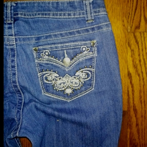 Roz & Ali Jeans Skinny Leg Crop Mid Rise Size 14 - Picture 6 of 13